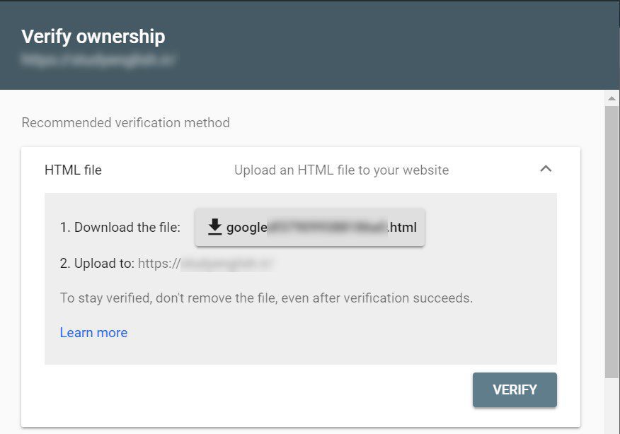 add a website to google search console 2