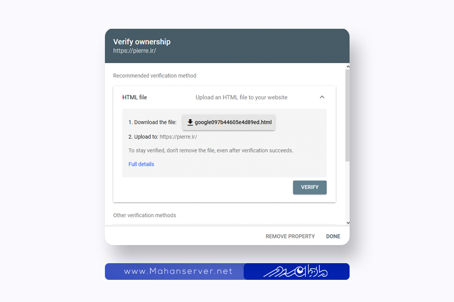 site registration in google search console