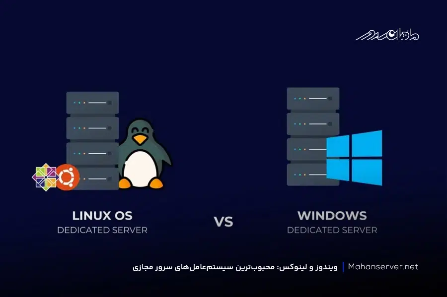 انواع سیستم‌عامل مخصوص سرورهای مجازی 