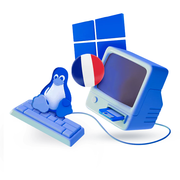 تفاوت نسخه لینوکس و ویندوز vps فرانسه​